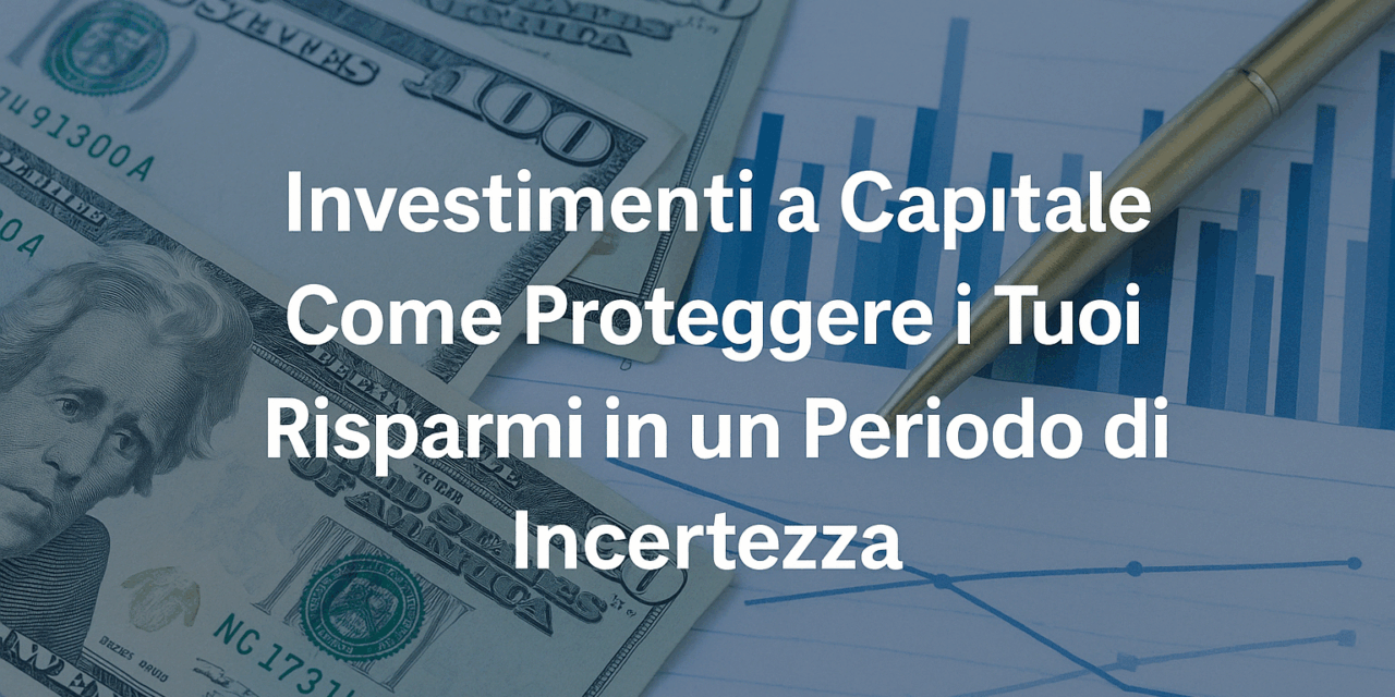 Investimenti a Capitale Garantito: Come Proteggere i Tuoi Risparmi in un Periodo di Incertezza