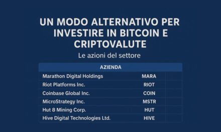 Un Modo Alternativo per Investire in Bitcoin e Criptovalute: Le Azioni del Settore