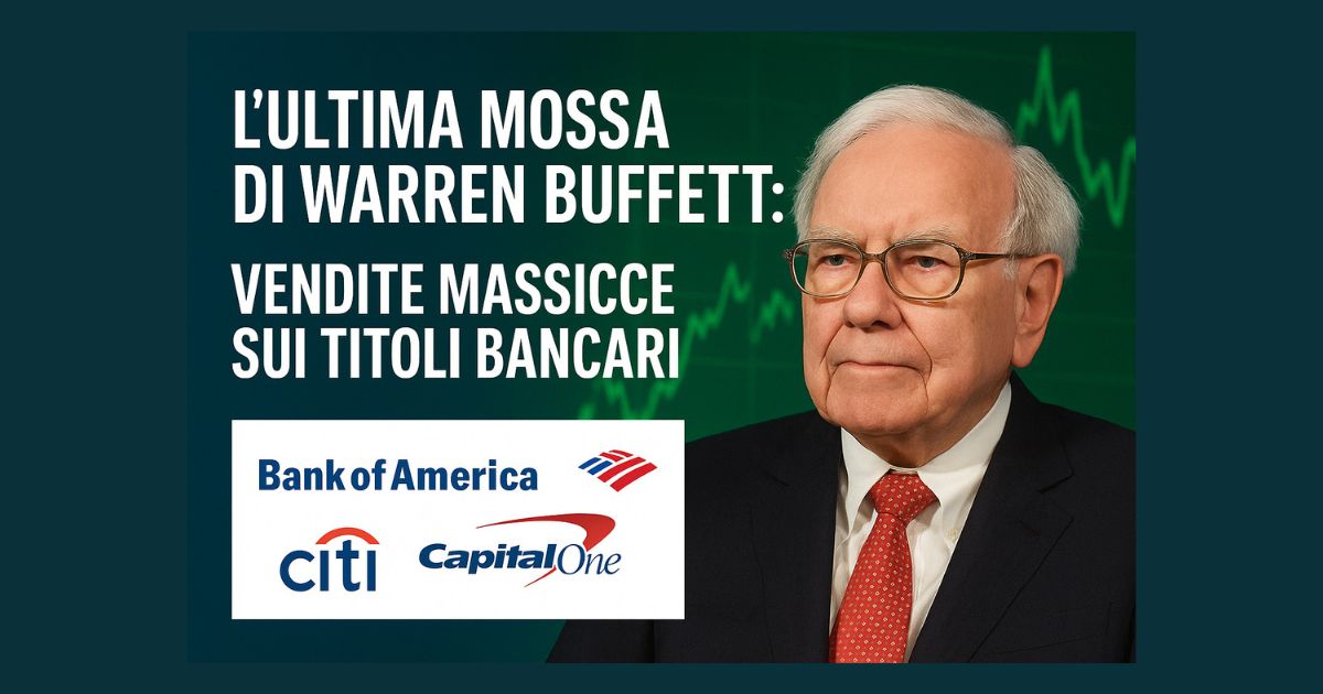 L’ultima mossa di Warren Buffett: vendite da miliardi sui titoli bancari. Cosa sta succedendo nel portafoglio di Berkshire Hathaway?