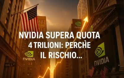 Nvidia supera quota 4 trilioni: perché è la star (e il grande rischio) del mercato USA