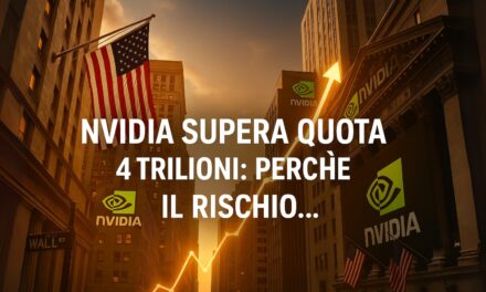 Nvidia supera quota 4 trilioni: perché è la star (e il grande rischio) del mercato USA